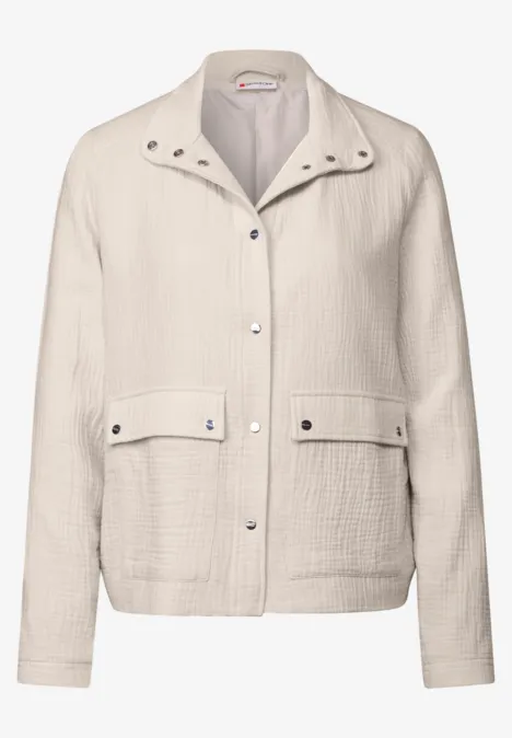 Musselin Jacke smooth sand beige