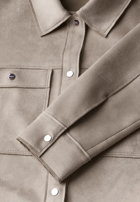 Velours-Jacke vintage stone