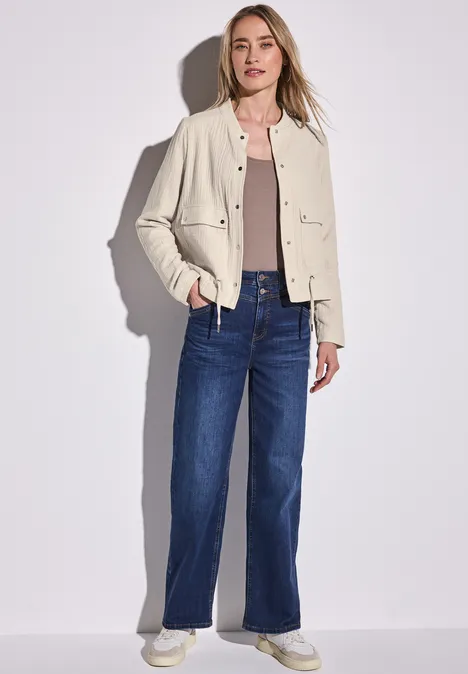 Musselin Blouson moonstone sand