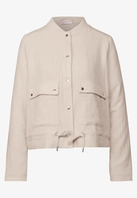 Musselin Blouson moonstone sand