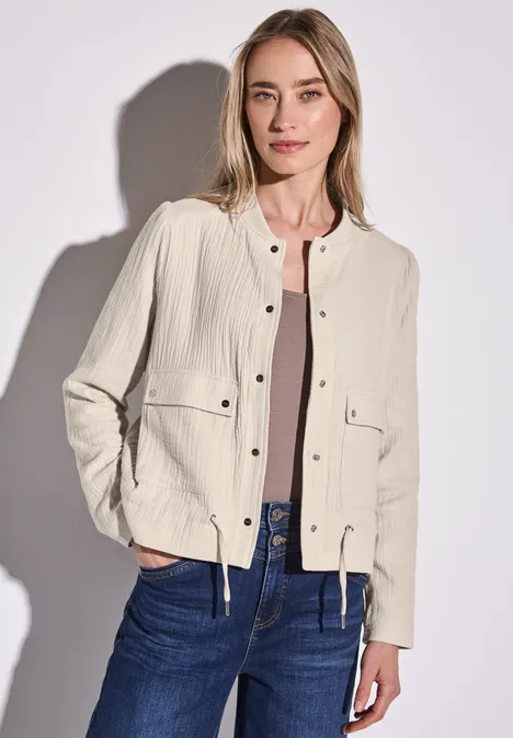 Musselin Blouson moonstone sand