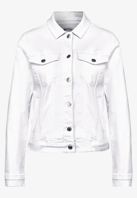 Veste en denim White Washed