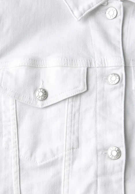 Denim Jacke White Washed