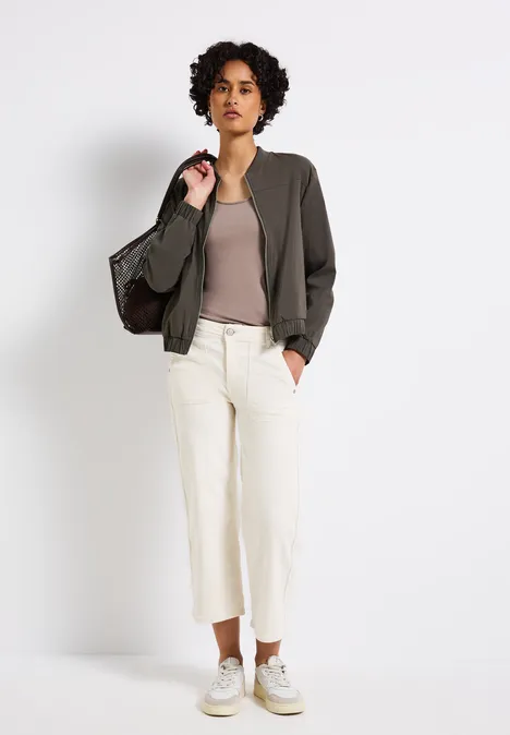 Blouson in Unifarbe nomad brown