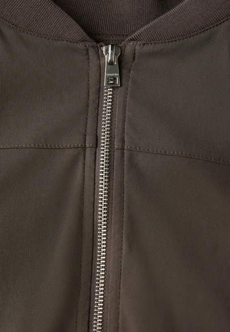 Blouson in Unifarbe nomad brown