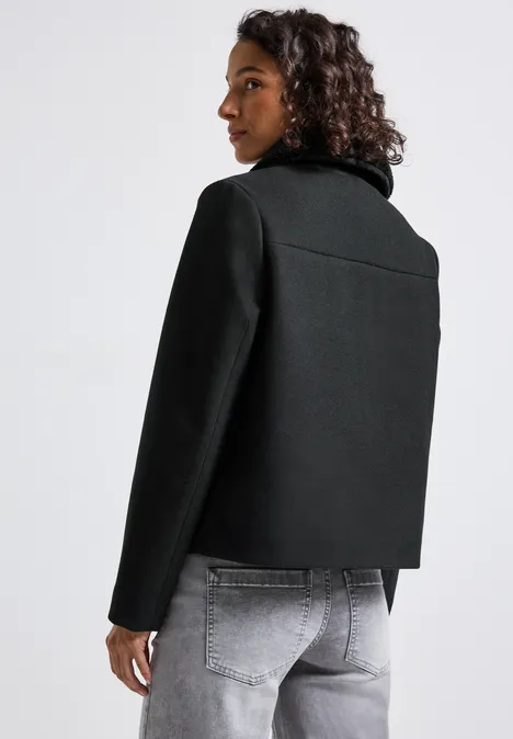 Jacke mit abnehmbarem Kragen Obsidian Blue