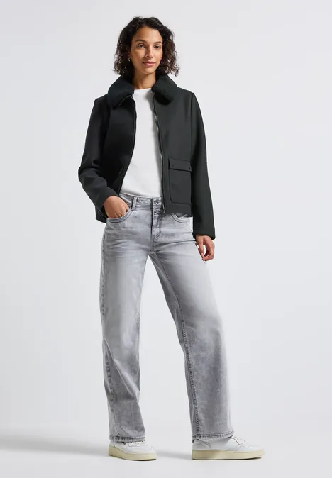 Jacke mit abnehmbarem Kragen Obsidian Blue
