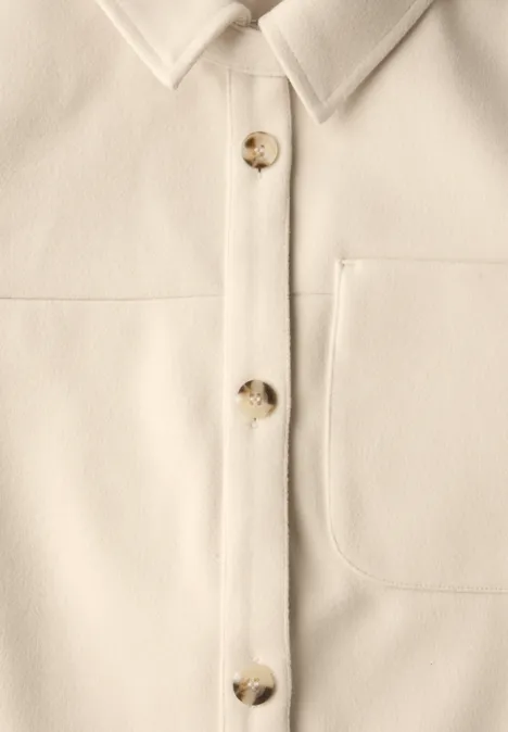 Overshirt In Wolloptik pastel sand
