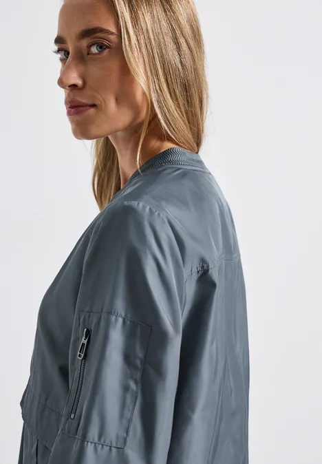 Kurzer Blouson Slate Blue