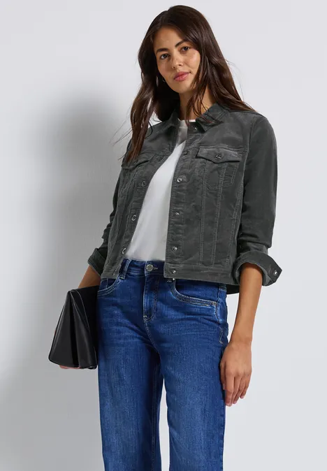 Mini-Cord Jacke concrete grey