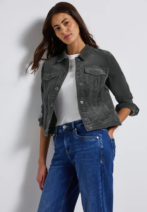 Mini-Cord Jacke concrete grey