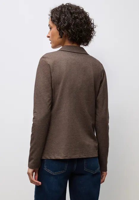 Basic Blazer dark hazelnut brown mel.