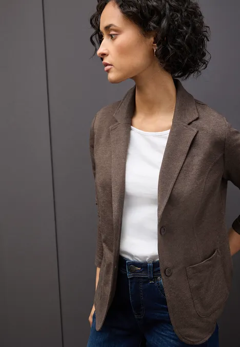 Basic Blazer dark hazelnut brown mel.