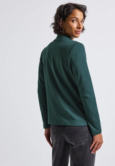 Basic Blazer deep teal green