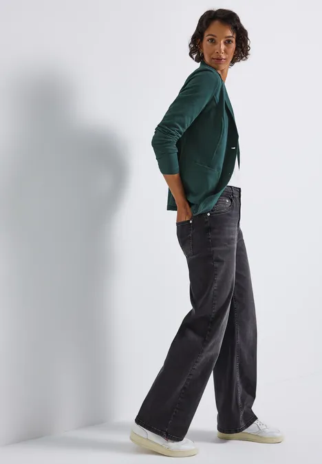Basic Blazer deep teal green