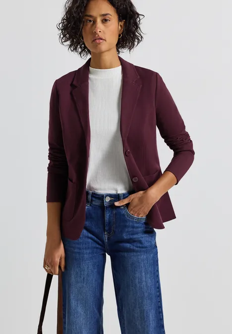 Basic Blazer wildberry red