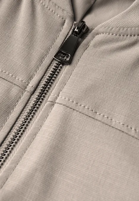 Blouson im Melange-Look morning beige