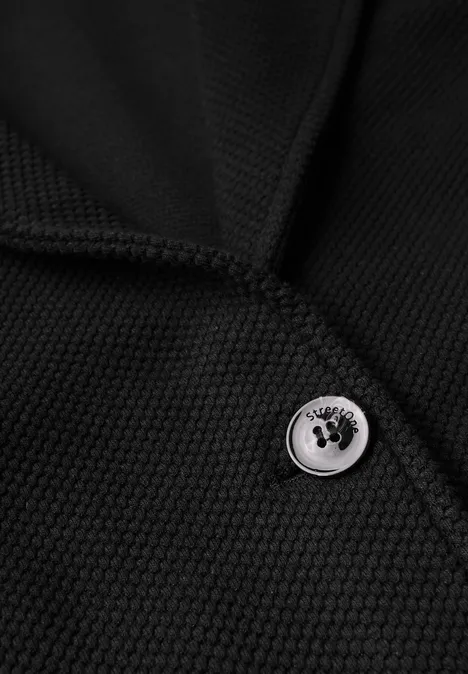 Basic Blazer mit Struktur Black