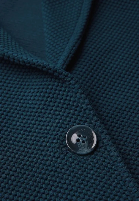 Basic Blazer mit Struktur tide blue