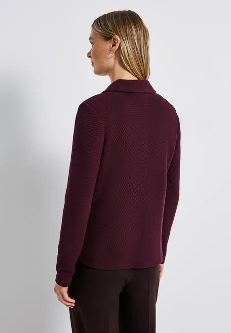 Basic Blazer mit Struktur wildberry red