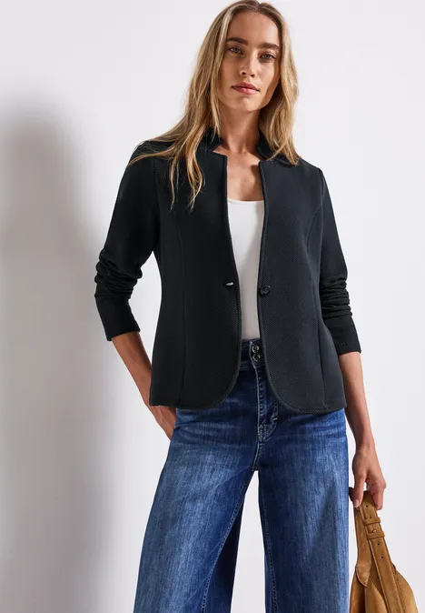Blazer jacquard deepwater blue