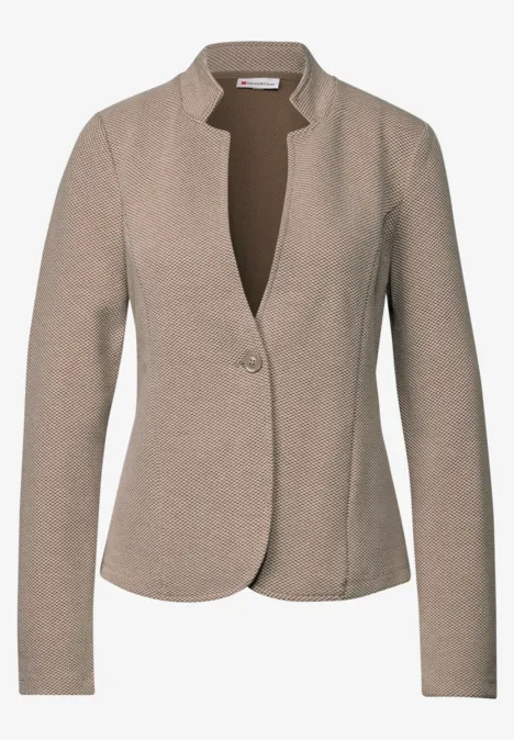 Jacquard Blazer morning beige mel.
