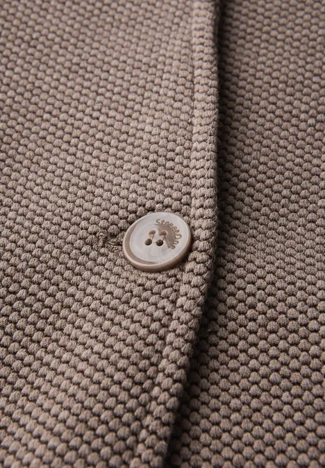 Jacquard Blazer silk brown mel.