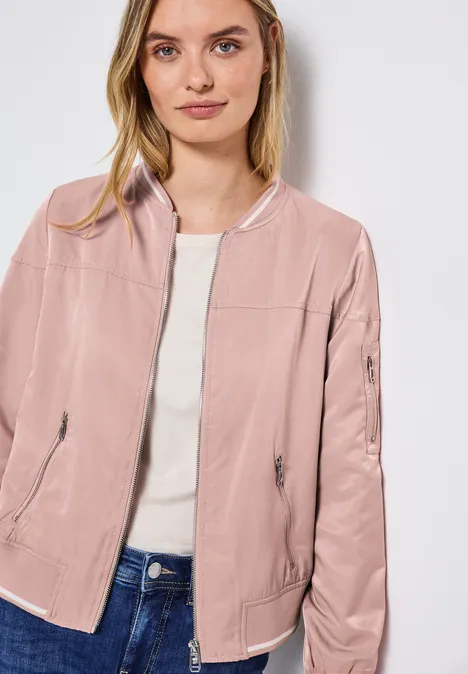 Satin Blouson faded rose