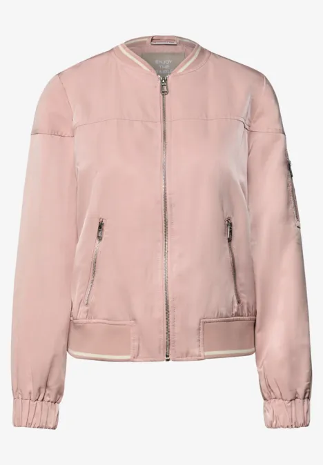 Satijnen blouson faded rose