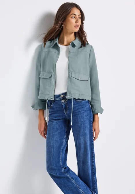 Cordjacke mit Zipper arona blue