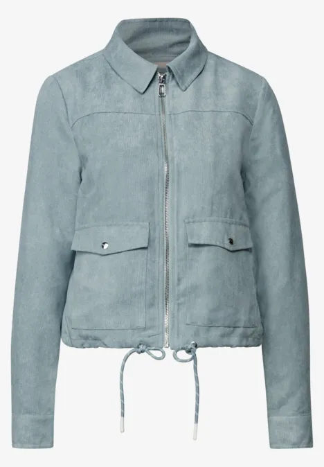 Corduroy jas met rits arona blue