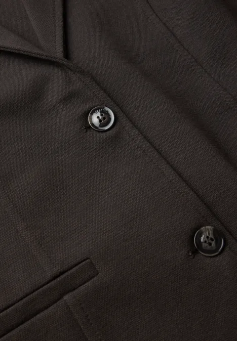 Basic Blazer deep roast brown