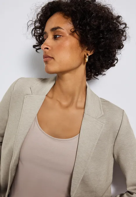 Basic Blazer morning beige mel.