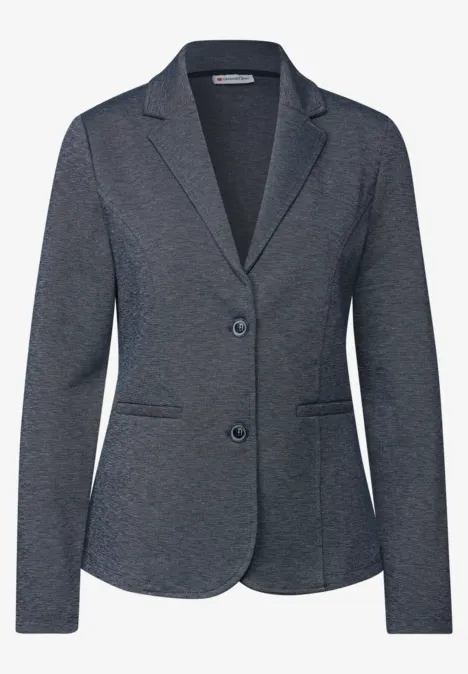 Basis blazer deep blue melange