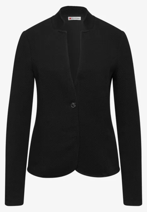 Jacquard Blazer Black