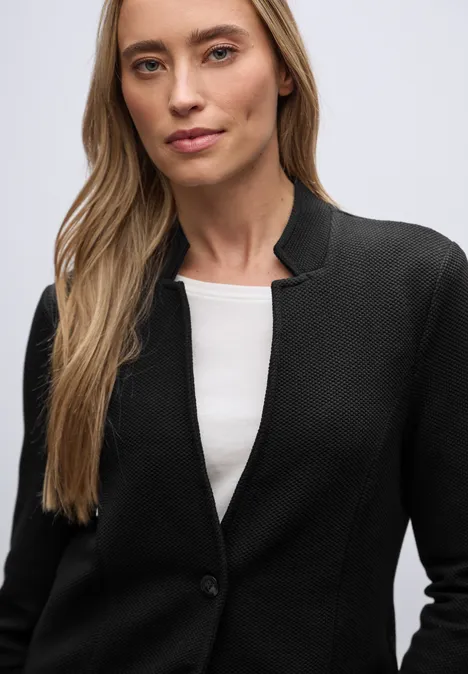 Jacquard Blazer Black