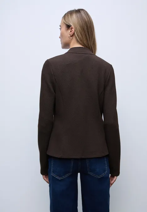 Jacquard Blazer deep roast brown
