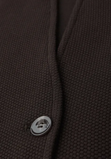 Jacquard Blazer deep roast brown