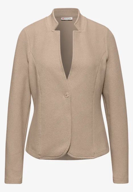 Jacquard Blazer sanded beige