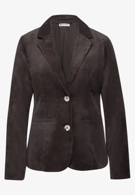 Blazer en velours côtelé deep roast brown