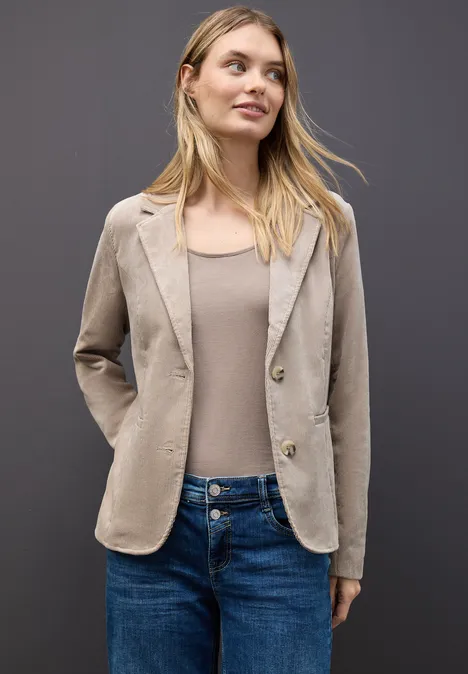 Cordblazer morning beige