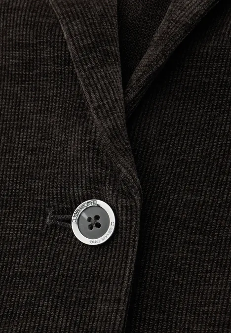 Chenille corduroy blazer darkest brown