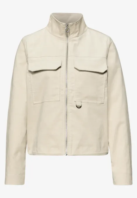 Kurze Jacke powder beige