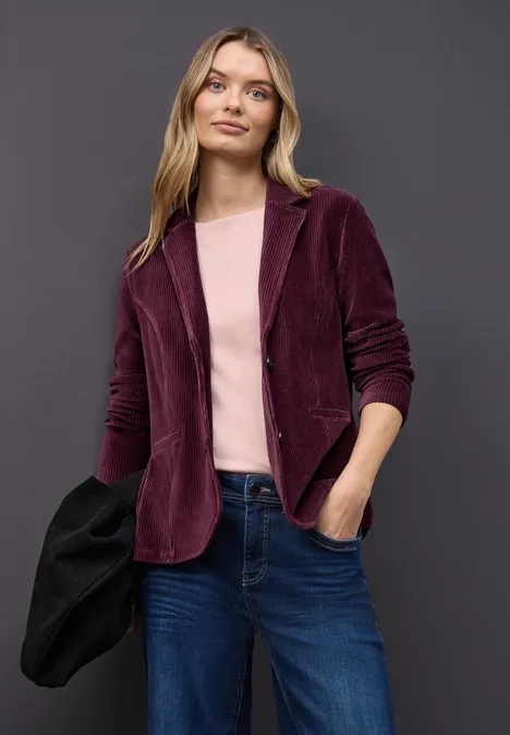 Softer Cordblazer jazz berry