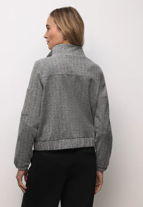 Visgraat blouson Black