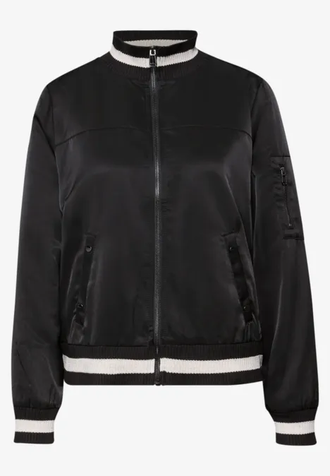 Blouson mit Collegedetails Black