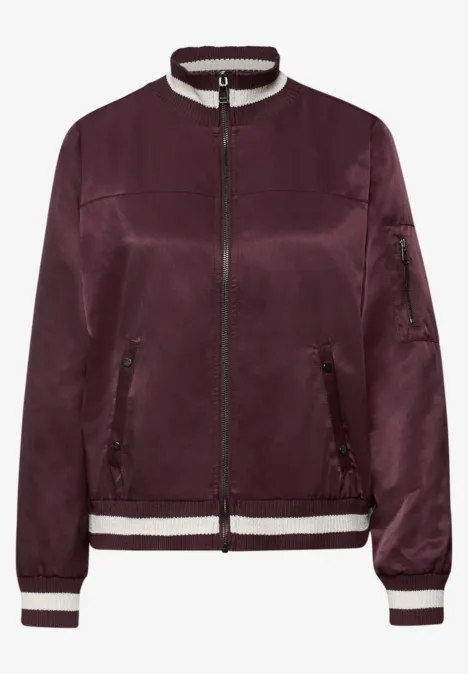 Blouson mit Collegedetails jazz berry