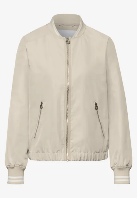 Kurzer Blouson powder beige