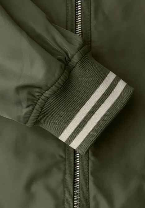 Blouson court Dark Vetiver Green