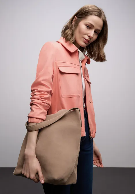 Veste courte en velours light apricot Veste courte en velours light apricot